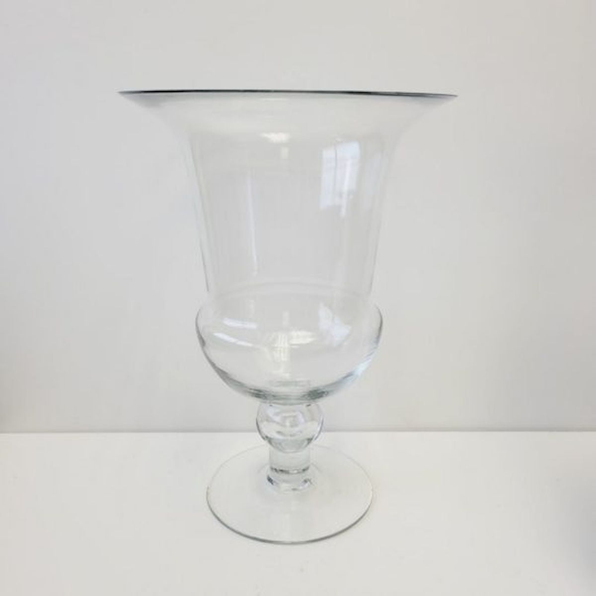 Clear Glass Urn Vase