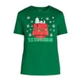 thumbnail image 5 of Snoopy Men's & Big Men's 'Tis the Season Graphic Tee with Short Sleeves, Sizes XS-3XL, 5 of 5