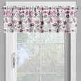 thumbnail image 4 of Ambesonne Retro Valance & Curtain, Pop Art Style Cartoon Pattern, 55"x36", Pale Grey White Magenta, 4 of 6