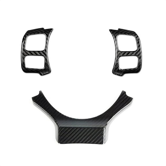 Acaigel Real Carbon Fiber Steering Wheel Add-On Trim Cover Kit For Lexus Is Rc Nx 15-24