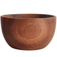 thumbnail image 4 of Household Wooden Bowl Salad Bowl Decorative Fruits Bowl Wood Bowl Wooden Salad Bowl, 4 of 6