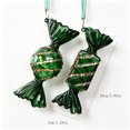 thumbnail image 4 of Clearance! Christmas Ornaments Dark Green Frosted Gradient Decorations, Xmas Tree Hanging Pendants, Seasonal Indoor Outdoor Decor for Christmas Tree Mantel Wall, 4 of 7