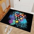 thumbnail image 4 of Billiards Black Eight Ball Graphic Non-Slip Low Pile Washable Area Rug, Colorful Prints Super Soft Indoor Fuzzy Carpet for Bedroom Living Room Home Decor Runner 2x3ft(Small), 4 of 7