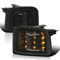 Spec-D Tuning Black Smoke Sequential LED Bumper Lights Compatible with 2015-2021 Subaru Impreza WRX / STI, L R Pair Assembly