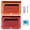 Orange&Red, variant on KOYPTL 2Pack Oxford Cloth Pencil Case,Sturdy Pen Pouch for Binder with Double Layer,Large Capacity Zipper Closure Pencil Bag Clear View Window for Office Stationery Organization Travel Cosmetic Bag