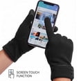 thumbnail image 2 of BadPiggies Women's Winter Warm Gloves with Sensitive Touch Screen Texting Fingers Fleece Lined Windproof Driving Gloves (Black), 2 of 7