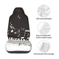 thumbnail image 4 of Honeii Piano Keys With Musical Notes Print Car Seat Cover,Car Interior Covers,Universal Fit Seat Protector, Compatible with Most Cars, SUVs, Trucks, and Vans, 4 of 5