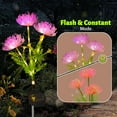 thumbnail image 5 of Solar Garden Lights, Solar Flowers Lights with Glowing Flowers & Stems, Garden Decoration Solar Lights Outdoor Waterproof, Solar Landscape Lights for Patio Yard Decor, Gift for Woman (2Pack Purple), 5 of 6