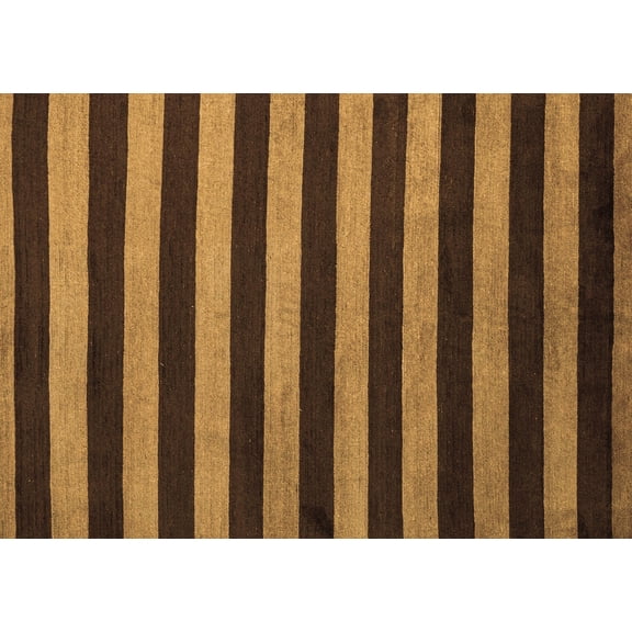 Ahgly Company Indoor Rectangle Abstract Brown Modern Area Rugs, 4' x 6'