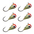 thumbnail image 1 of Reaction Tackle Tungsten Ice Jigs - 3mm - Pink Tiger Glow, 1 of 9