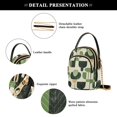 thumbnail image 4 of FORMRS Crossbody Bag for Women Quilted Travel Shoulder Cell Phone Purse with Chain Strap Handbag, Green Circle, 4 of 7