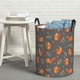 thumbnail image 6 of Fuzoiu cute fall fox leaf Print Circular Hamper,Laundry Basket with Handle,Collapsible Laundry,Dirty Clothes Storage Basket,for Bedroom Bathroom Dorm Living Room-Medium, 6 of 6