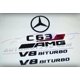 thumbnail image 3 of Conjunto de combinación de insignias de estrella trasera en negro brillante para MG V8 BITURBO C63S SEDAN, 3 of 3
