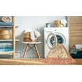 thumbnail image 2 of Ahgly Company Machine Washable Indoor Rectangle Abstract Brown Gold Area Rugs, 7' x 9', 2 of 7