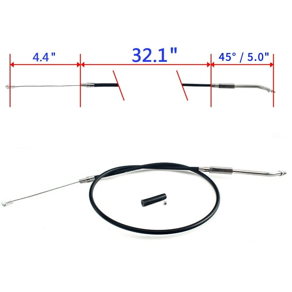 PVC Throttle Cable for Harley Sportster XLH883 XLH1100 Hugger Deluxe 86-87 OEM 56309‑86