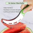 thumbnail image 4 of Watermelon Cutter,Multifunctional Stainless Steel Fruit Cutter with Hook-shaped Cutting Blade for Pa, 4 of 5