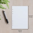 thumbnail image 4 of A5 Blank Paper, 120 GSM, 6-Hole Punched, 200 Sheets (400 Pages), Printer Paper 148 x 210 mm (5.83 in x 8.27 in), 4 of 4