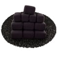 thumbnail image 2 of Midnight Black, Ceramic Fire Rectangles | 3" Set of 20, 2 of 2