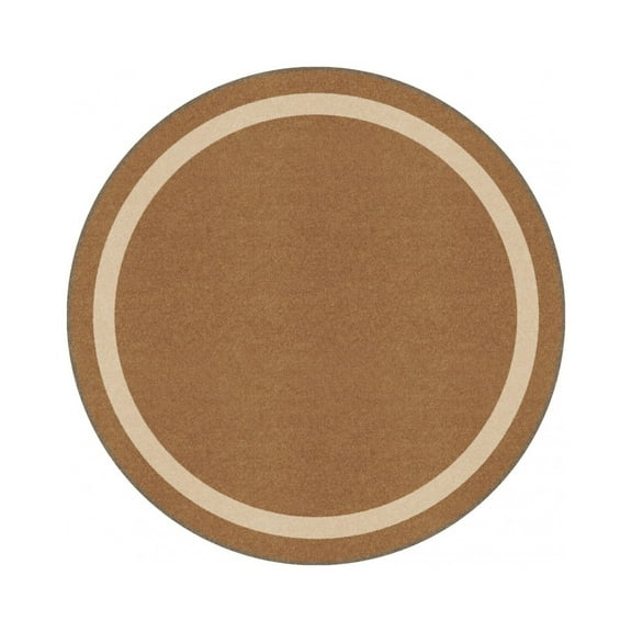 Joy Carpets JG-1479E05 Portrait Round Rug, 7 ft. 7 in. - Mocha