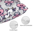 thumbnail image 3 of Rateoe Baby Cow Pattern Decorative Pillow Case,Throw Pillow Covers,Plush Pillow Cover,Soft Pillow Case,Velvet Pillow Case-16"x24", 3 of 6