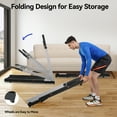thumbnail image 6 of Treadmills for Home, 3.5HP Folding Treadmill with Incline, 350 LBS Weight Capacity, Compact Portable Treadmill for Small Space Walking Jogging Running, 6 of 7