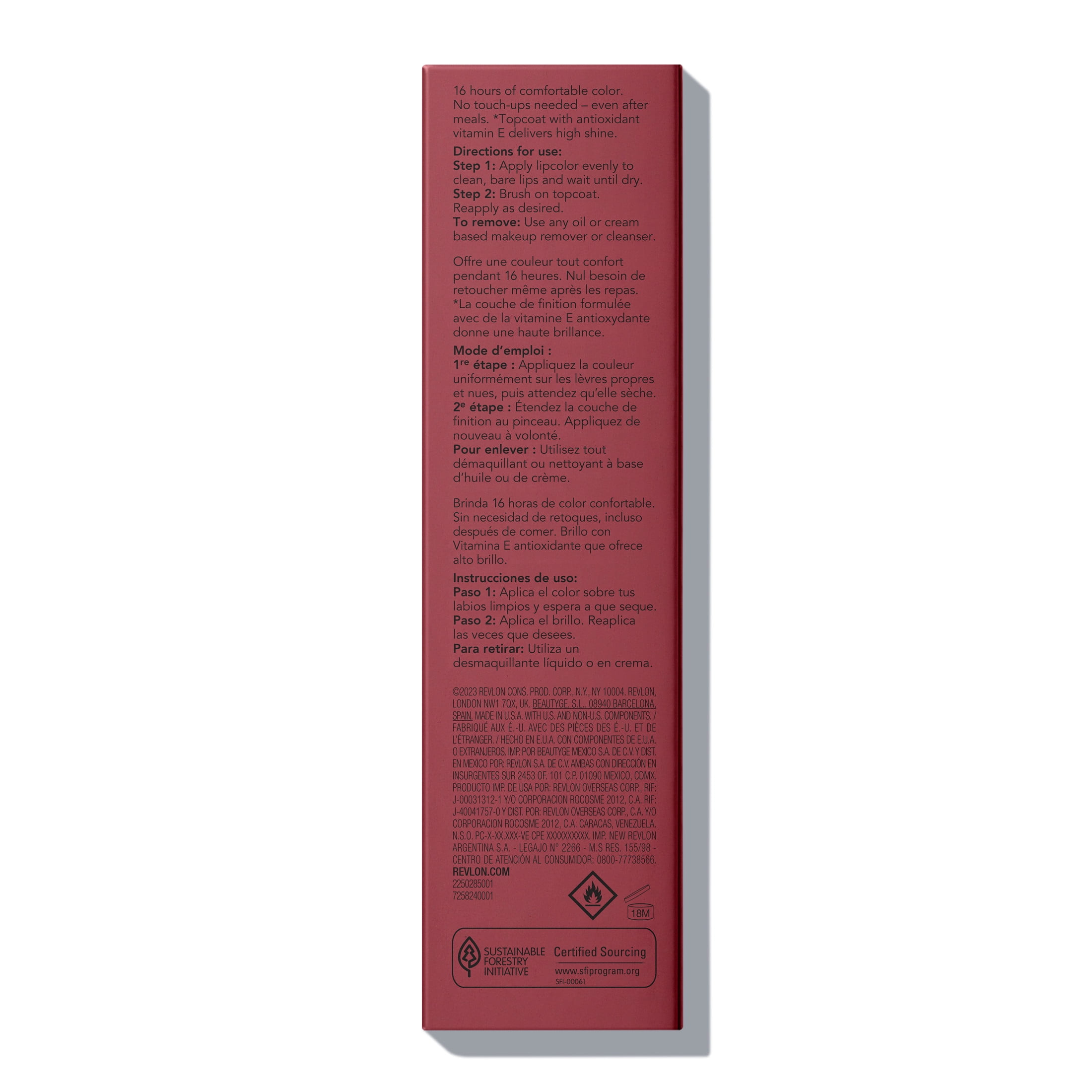 Revlon ColorStay Overtime Longwearing Gloss Lipstick with Vitamin E, 380 Always Sienna, 0.07 fl oz
