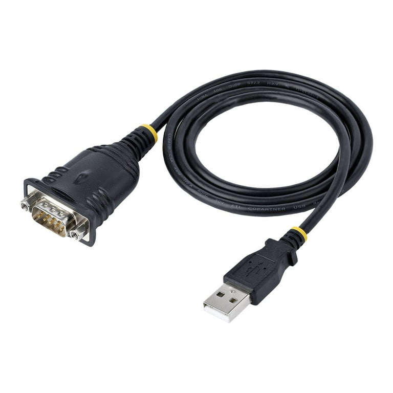 Adaptateur USB vers Série de 1m - Convertisseur DB9 Mâle vers USB -  Adaptateur USB RS232, Prolific IC - Convertisseur RS232 vers USB pour