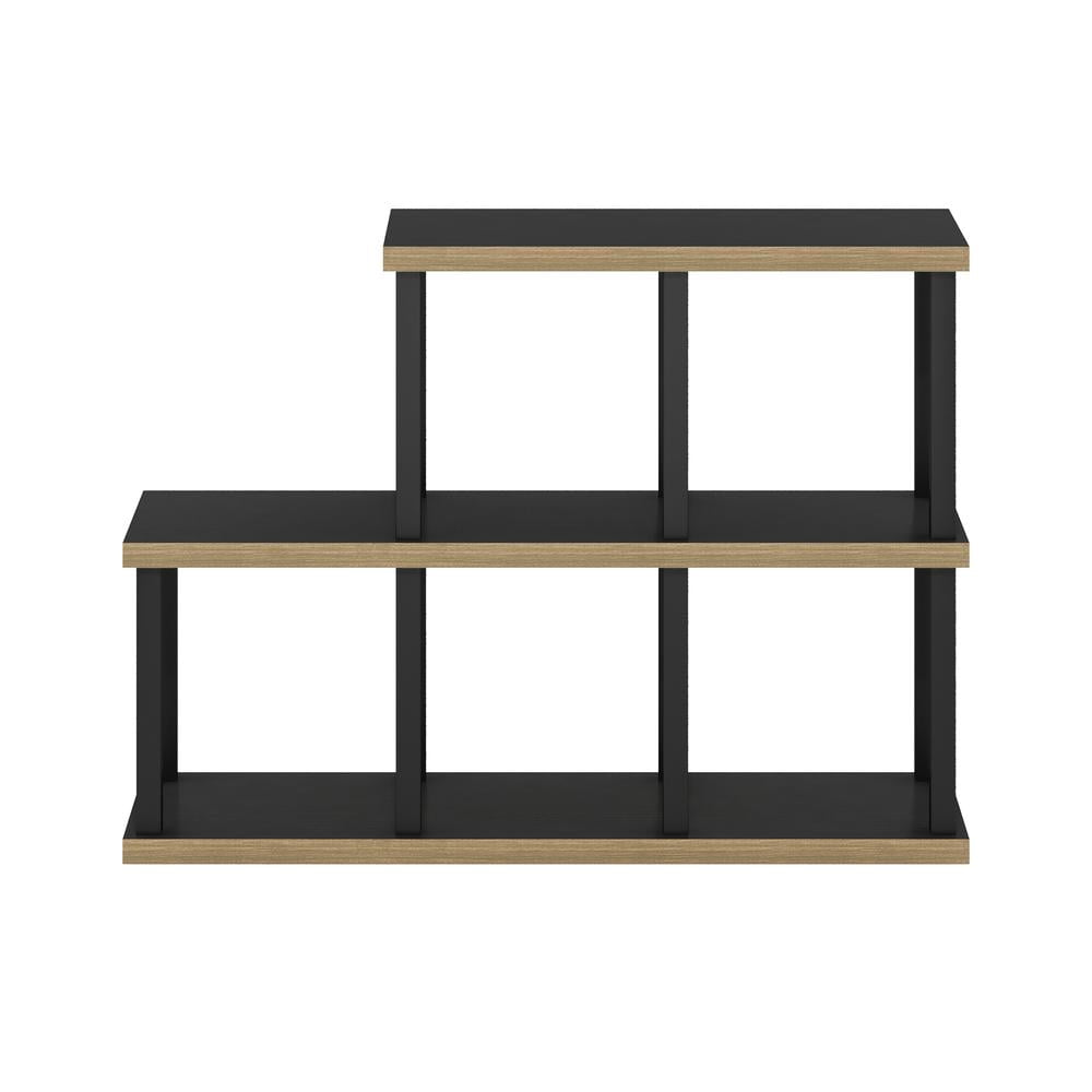 Furinno TURN-N-TUBE No Tools 5-Cube Decorative Display Shelf in Americano/Black
