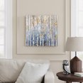thumbnail image 2 of Wall Art Prints, Yellow Blue Forest Framed Canvas Prints for Bedroom Living Room Bathroom Office, Modern Oil Painting Art Gallery Wrap Wall Art Poster for Gifts Home Decor 20"x20", 2 of 9