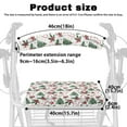thumbnail image 6 of Jiueut Christmas Tree Rollator Seat Cushion Back Bar Cover Set for Seniors 2 Pack Washable Drive Walker Seat Cushion Seat and Back Rest Cover for Rollator Walker, 6 of 7