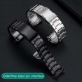 thumbnail image 4 of Correa de acero inoxidable macizo para reloj Casio EDIFICE 5061 Photoelectric Wave Series, pulsera de arco de 22 mm para hombre EQW-M1000 M1001, 4 of 5
