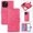 Rose, variant on Allytechgroup Wallet Stand Case for iPhone 16 Pro Max, RFID Blocking PU Learher Rugged with Credit Card Slot Slim Fit Shockproof Full Body Cover for Apple iPhone 16 Pro Max, Rose