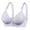 Gray, variant on Lace Bralettes for Women Padded Bra Feature V-Neck Push-up Bra Style W-1132 Black XL