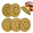 thumbnail image 4 of 50pcs 5 Inch Sanding Discs Hook and Loop, Assorted 60 80 120 220 320 Grit 8 Holes Sandpaper Round Orbital Sander Paper for Woodworking Car Boat Metal Polishing, 10 Pcs/Grit, 4 of 4