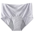 thumbnail image 5 of ZNQHFRE Women Menstrual Panties High Waisted 3 Layer Breathable Leakproof Period underwear Silver XL, 5 of 5