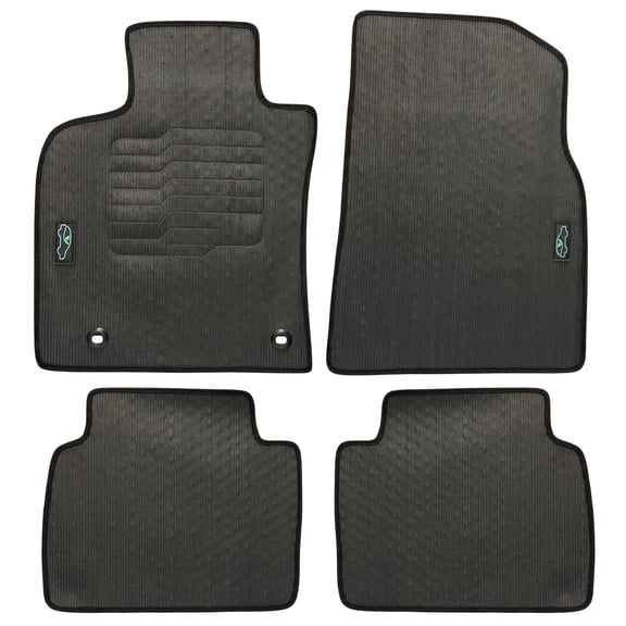 ecoMats All Weather Floor Mats for 2018 to 2024 Toyota Camry - Front and Rear - Odorless - Black