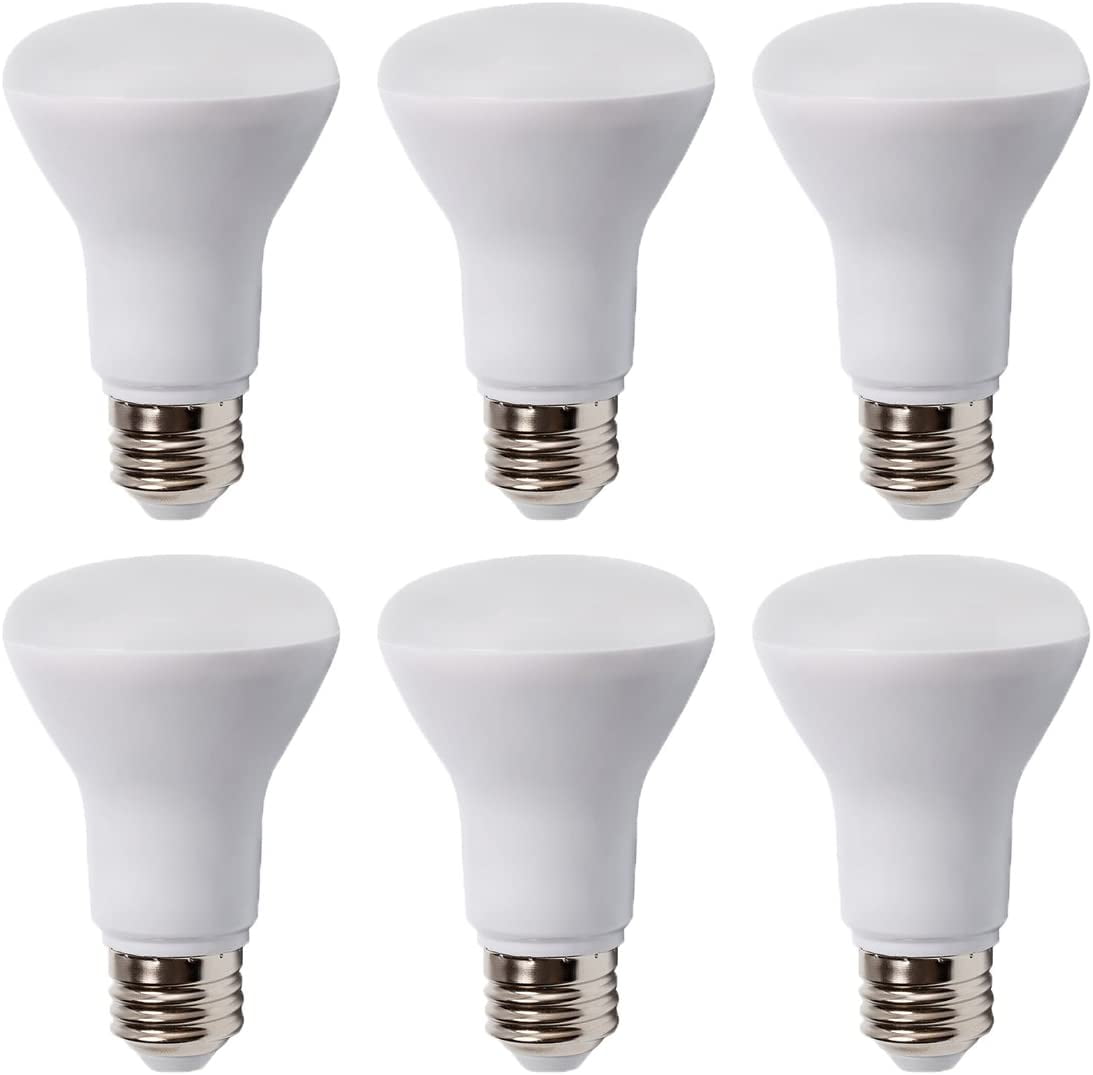 6 Pack BR20 Dimmable LED Bulb, 5.5W (50W Equivalent NonLed Bulbs