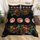 thumbnail image 1 of y Luna Juego de Funda Nórdica Eoxtic Galaxy Queen Juegos de Cama,Flores de Bohemia, 1 of 7