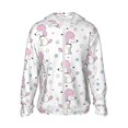 thumbnail image 1 of Balery Cute Poodle Dog Sudadera ligera de manga larga con capucha y protección solar UPF 50+ para hombre y mujer, ideal para pesca y running-Small, 1 of 7