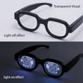 thumbnail image 2 of BeesClover LED Luminous Conan Glasses Touch Sensor Light Up Glasses Holder for Festival Ktv Bar Party Performance, 2 of 7