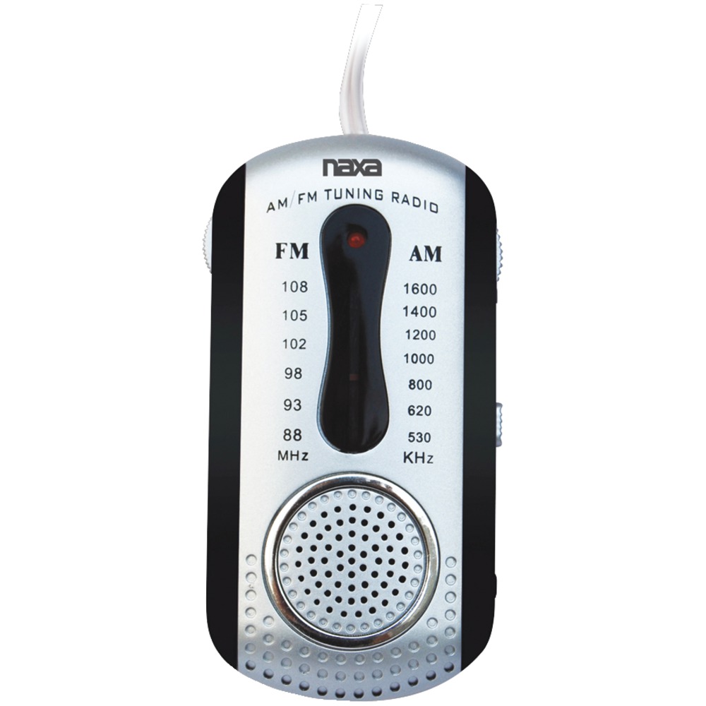 Naxa NR721BK AM/FM Mini Pocket Radio with Speaker (Black) - image 1 of 1