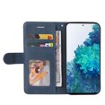thumbnail image 5 of Compatible Samsung Galaxy S20 FE 4G/5G Case, Leather Wallet Case Stand View Magnetic Clasp Book Flip Folio Phone Cover - Blue, 5 of 5