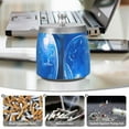 thumbnail image 5 of Blue Bubbles Ashtray with Lid Cigarette Ashtray Stainless Steel Ash Tray Ash Holder for Home Outdoor, 5 of 7