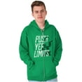 thumbnail image 4 of Popeye The Sailor Man Push Yer Limits Zip Up Hoodie Men's Women's Brisco Brands S, 4 of 5