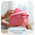 thumbnail image 4 of Etienne Alair Super Soft Microfiber Cleaning Cloth, Pink Washcloths (12 x 12 Inches) 12 PCs, 4 of 7