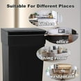 thumbnail image 4 of Dkeli Plastic Kitchen Trash Can Automatic 13 Gallon Garbage Can with Lid, Black, 4 of 7
