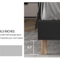 thumbnail image 6 of AUFANK King Bed Frame Upholstered Platform with Wooden Slats, Noise-Free, Black, 6 of 6