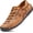 Brown, variant on Mens Casual Dress Shoes Leather Sneakers Lightweight Comfortable Hand Made Flats Classic Shoes for Walking Business Working Office Travel Driving Footwear