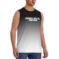 thumbnail image 2 of Camiseta sin mangas para hombre Probablemente tarde para algo Camisetas sin mangas musculosas Camisetas sin mangas para hacer ejercicio en el gimnasio Camisetas sin mangas para playa de verano,, 2 of 8