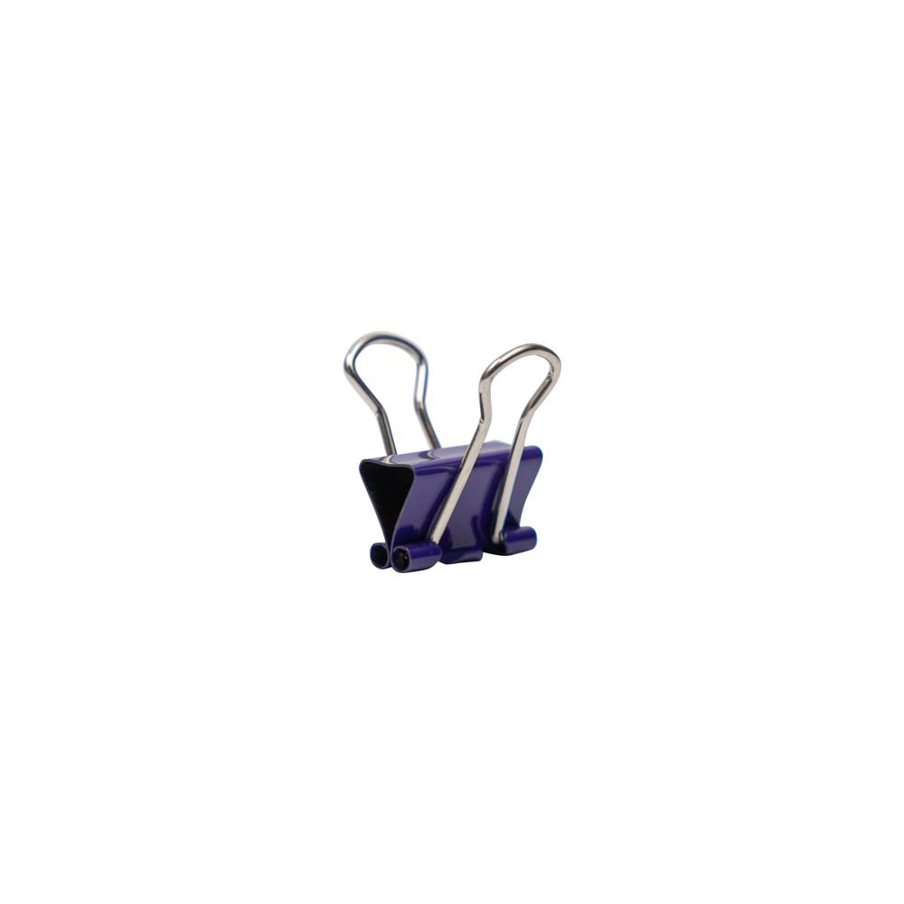 JAM Paper Colorful Binder Clips, Extra Small, 3/5 inch (15 mm), Purple, 30/Pack